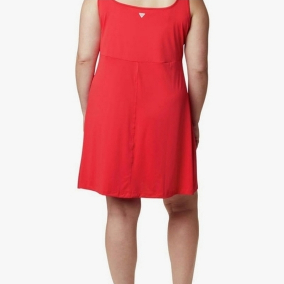‼️SOLD‼️ COLUMBIA Women's PFG Freezer III Athletic Exercise Dress Red Lily 3X - Picture 2 of 3